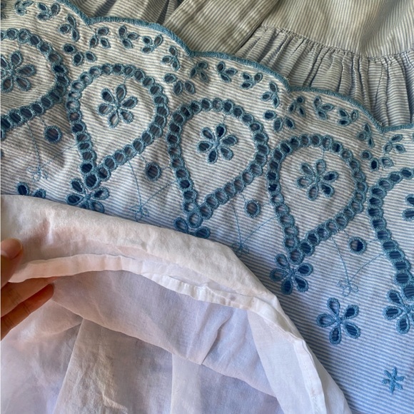 Draper James Embroidered Belted Dress 4 - Picture 10 of 12